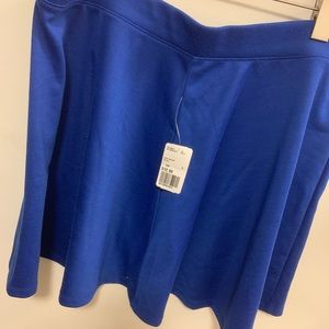 Royal blue skirt